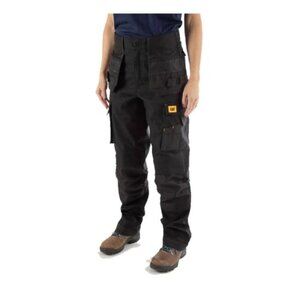 Caterpillar Women's Advanced Stretch Trademark Work Pants Black Size 12 NWT